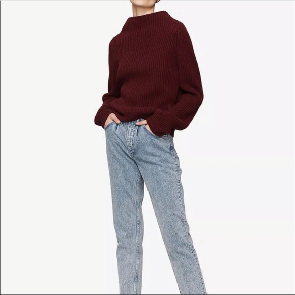 Anine Bing Burgundy Emelie Sweater - Picture 5 of 7